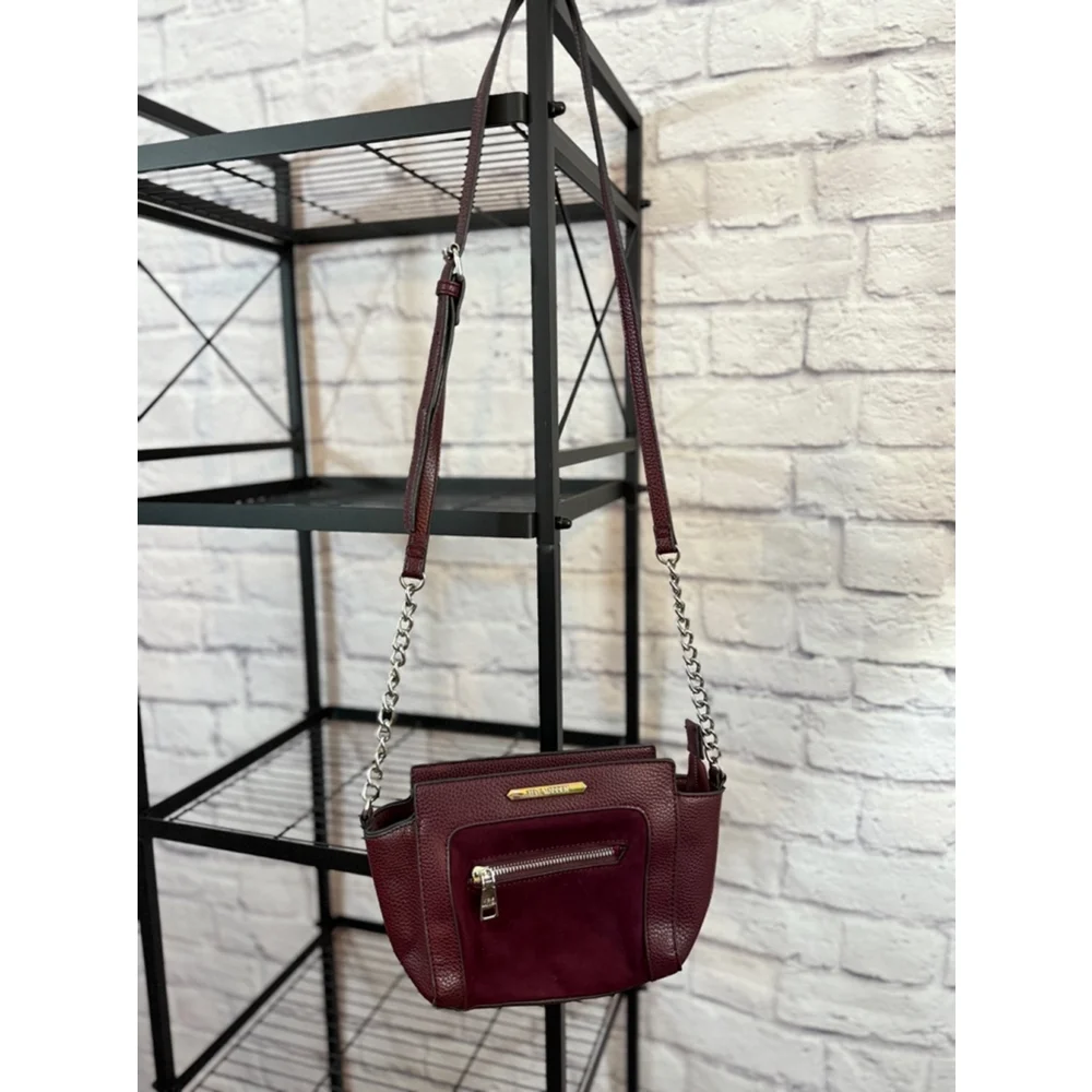 STEVE MADDEN women’s wine burgundy colored tara crossbody bag